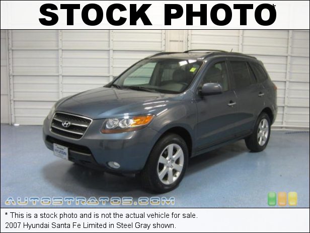Stock photo for this 2007 Hyundai Santa Fe Limited 3.3 Liter DOHC 24 Valve V6 5 Speed Shiftronic Automatic