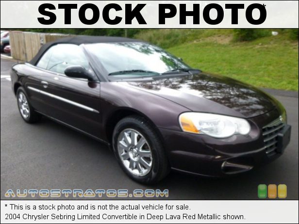 Stock photo for this 2004 Chrysler Sebring Limited Convertible 2.7 Liter DOHC 24-Valve V6 4 Speed Automatic