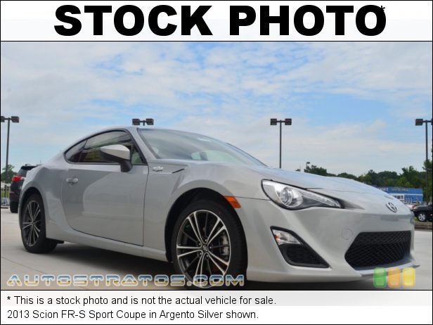 Stock photo for this 2013 Scion FR-S Sport Coupe 2.0 Liter DOHC 16-Valve VVT D-4S Flat 4 Cylinder 6 Speed Manual