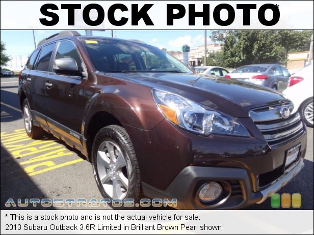 Stock photo for this 2013 Subaru Outback 3.6R Limited 3.6 Liter DOHC 24-Valve VVT Flat 6 Cylinder 5 Speed Automatic