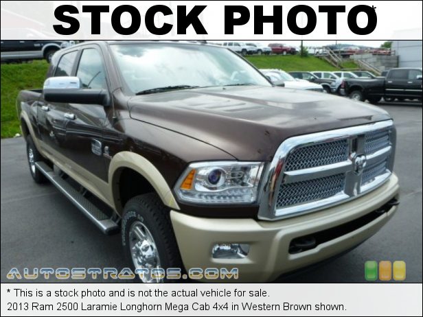 Stock photo for this 2013 Ram 2500 Laramie Longhorn Cab 4x4 6.7 Liter OHV 24-Valve Cummins VGT Turbo-Diesel Inline 6 Cylinde 6 Speed Automatic
