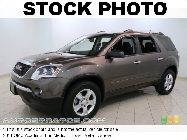Stock photo for this 2011 GMC Acadia SLE 3.6 Liter DI DOHC 24-Valve VVT V6 6 Speed Automatic