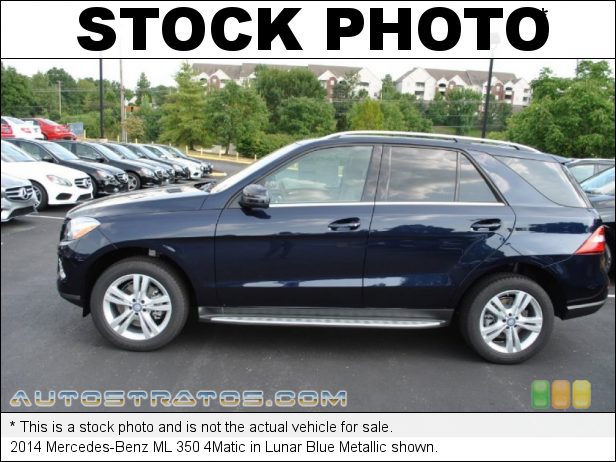 Stock photo for this 2014 Mercedes-Benz ML 350 4Matic 3.5 Liter DI DOHC 24-Valve VVT V6 7 Speed Automatic