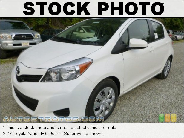 Stock photo for this 2014 Toyota Yaris Door 1.5 Liter DOHC 16-Valve VVT-i 4 Cylinder 4 Speed Automatic