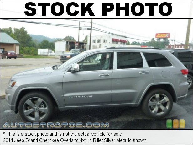 Stock photo for this 2014 Jeep Grand Cherokee Overland 4x4 3.6 Liter DOHC 24-Valve VVT Pentastar V6 8 Speed Automatic