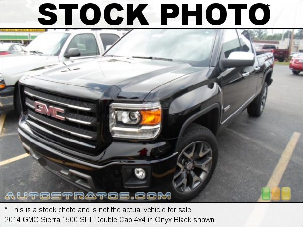 Stock photo for this 2014 GMC Sierra 1500 SLT Double Cab 4x4 5.3 Liter DI OHV 16-Valve VVT EcoTec3 V8 6 Speed Automatic