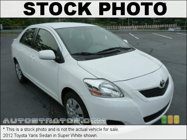 Stock photo for this 2012 Toyota Yaris Sedan 1.5 Liter DOHC 16-Valve VVT-i 4 Cylinder 4 Speed Automatic