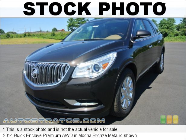 Stock photo for this 2014 Buick Enclave Premium AWD 3.6 Liter SIDI DOHC 24-Valve VVT V6 6 Speed Automatic