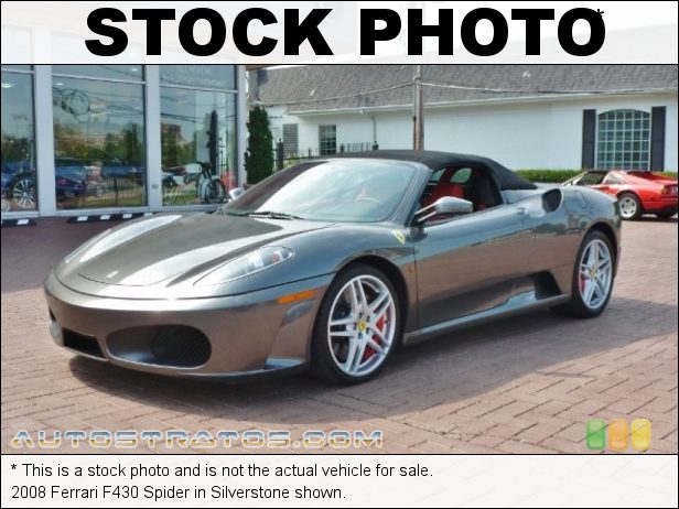 Stock photo for this 2008 Ferrari F430 Spider 4.3 Liter DOHC 32-Valve VVT V8 6 Speed Manual