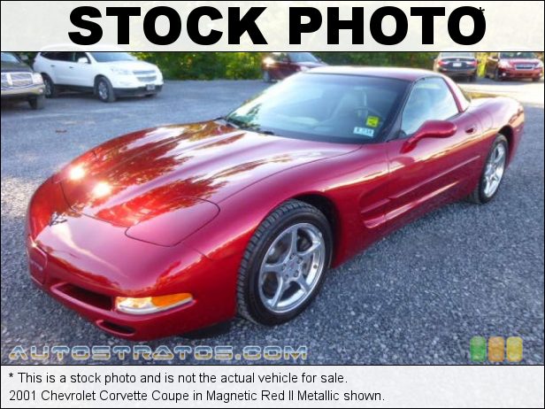 Stock photo for this 2001 Chevrolet Corvette Coupe 5.7 Liter OHV 16-Valve LS1 V8 4 Speed Automatic