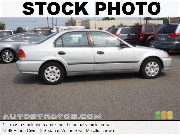 Stock photo for this 1998 Honda Civic LX Sedan 1.6 Liter SOHC 16V 4 Cylinder 4 Speed Automatic