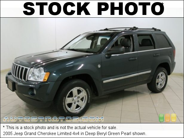 Stock photo for this 2005 Jeep Grand Cherokee Limited 4x4 5.7 Liter HEMI OHV 16-Valve V8 5 Speed Automatic