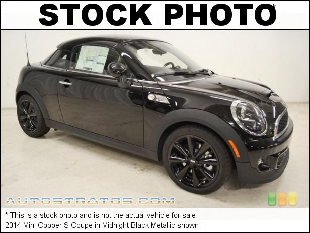 Stock photo for this 2014 Mini Cooper S Coupe 1.6 Liter Twin Scroll Turbocharged DI DOHC 16-Valve VVT 4 Cylind 6 Speed Manual