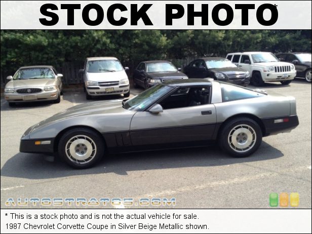 Stock photo for this 1987 Chevrolet Corvette Coupe 5.7 Liter OHV 16-Valve L98 V8 4 Speed Automatic