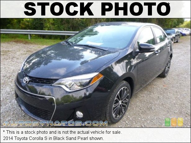 Stock photo for this 2014 Toyota Corolla S 1.8 Liter DOHC 16-Valve Dual VVT-i 4 Cylinder CVTi-S Automatic