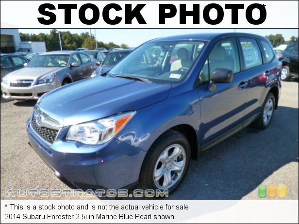 Stock photo for this 2014 Subaru Forester 2.5i 2.5 Liter DOHC 16-Valve VVT Flat 4 Cylinder Lineartronic CVT Automatic