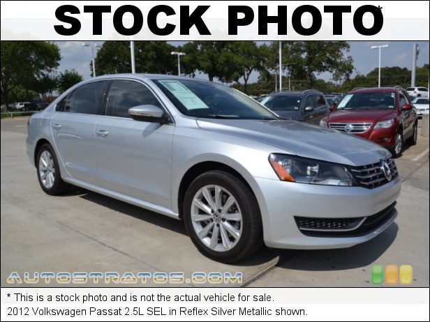 Stock photo for this 2012 Volkswagen Passat 2.5L SEL 2.5 Liter DOHC 20-Valve 5 Cylinder 6 Speed Tiptronic Automatic