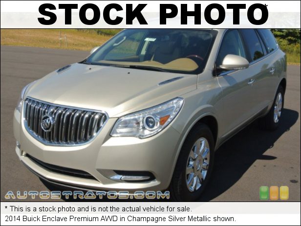 Stock photo for this 2014 Buick Enclave Premium AWD 3.6 Liter SIDI DOHC 24-Valve VVT V6 6 Speed Automatic