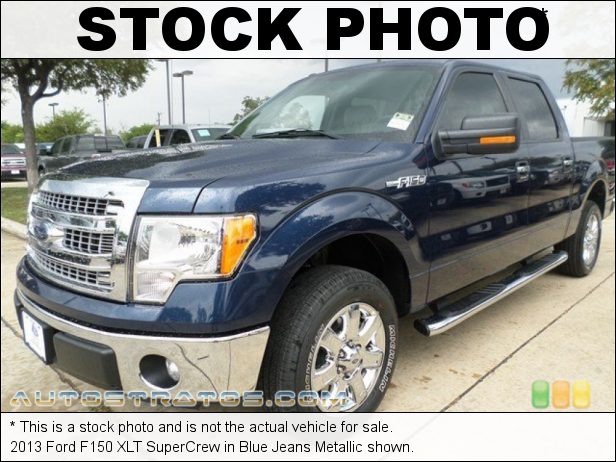 Stock photo for this 2013 Ford F150 XLT SuperCrew 3.7 Liter Flex-Fuel DOHC 24-Valve Ti-VCT V6 6 Speed Automatic
