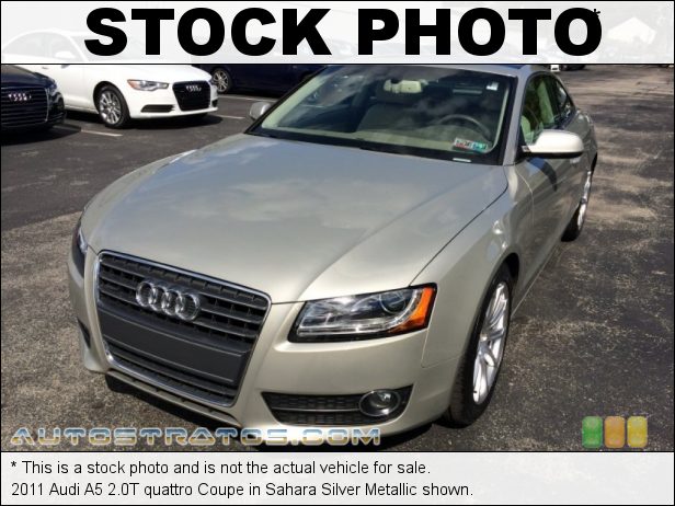 Stock photo for this 2011 Audi A5 2.0T quattro Coupe 2.0 Liter FSI Turbocharged DOHC 16-Valve VVT 4 Cylinder 8 Speed Tiptronic Automatic