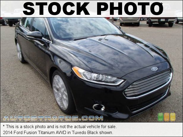 Stock photo for this 2014 Ford Fusion Titanium AWD 2.0 Liter GTDI EcoBoost Turbocharged DOHC 16-Valve Ti-VCT 4 Cyli 6 Speed SelectShift Automatic