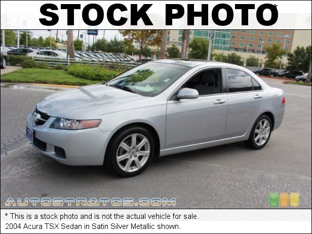 Stock photo for this 2004 Acura TSX Sedan 2.4 Liter DOHC 16-Valve VTEC 4 Cylinder 5 Speed Automatic