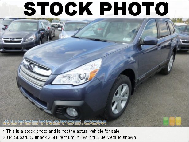 Stock photo for this 2014 Subaru Outback 2.5i Premium 2.5 Liter DOHC 16-Valve VVT Flat 4 Cylinder Lineartronic CVT Automatic