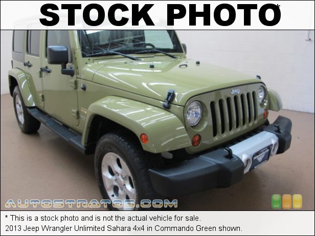 Stock photo for this 2013 Jeep Wrangler Unlimited 4x4 3.6 Liter DOHC 24-Valve VVT Pentastar V6 5 Speed Automatic