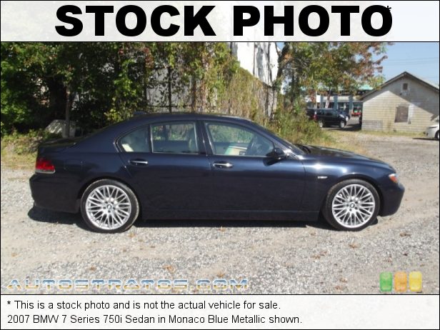 Stock photo for this 2007 BMW 7 Series 750i Sedan 4.4 Liter Alpina Supercharged DOHC 32-Valve VVT V8 6 Speed Automatic