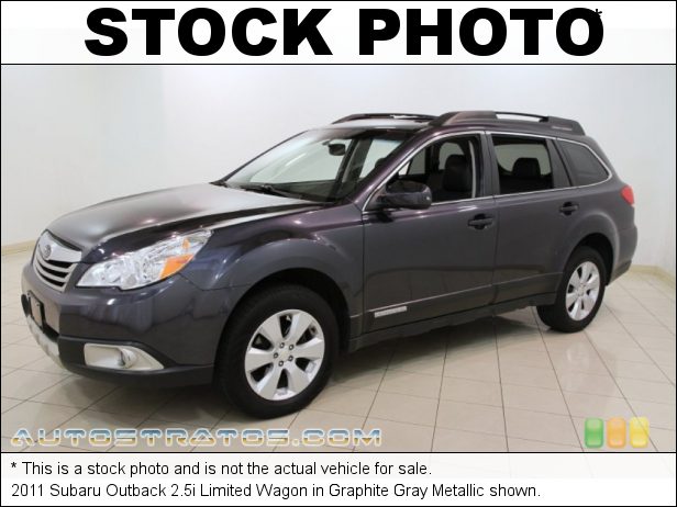 Stock photo for this 2011 Subaru Outback 2.5i Limited Wagon 2.5 Liter SOHC 16-Valve VVT Flat 4 Cylinder Lineartronic CVT Automatic