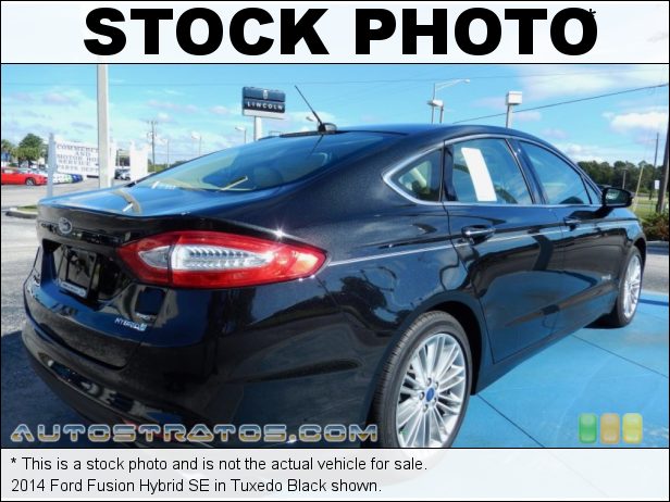 Stock photo for this 2014 Ford Fusion Hybrid SE 2.0 Liter Atkinson-Cycle DOHC 16-Valve 4 Cylinder Gasoline/Elect eCVT Automatic