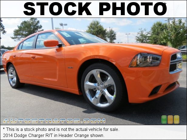 Stock photo for this 2014 Dodge Charger R/T 5.7 Liter HEMI OHV 16-Valve VVT MDS V8 5 Speed Automatic