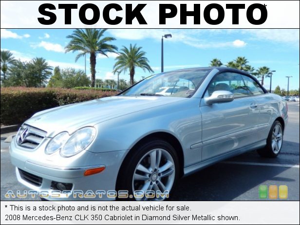 Stock photo for this 2008 Mercedes-Benz CLK 350 Cabriolet 3.5 Liter DOHC 24-Valve VVT V6 7 Speed Automatic