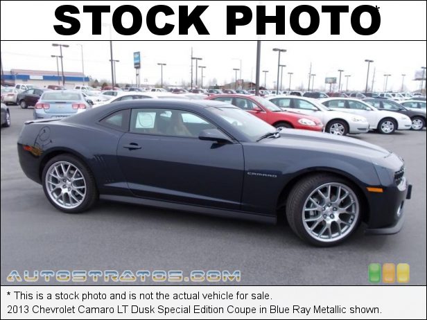 Stock photo for this 2013 Chevrolet Camaro Coupe 3.6 Liter DI DOHC 24-Valve VVT V6 6 Speed TAPshift Automatic