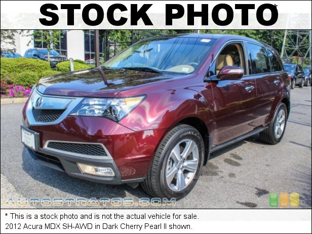 Stock photo for this 2012 Acura MDX SH-AWD 3.7 Liter SOHC 24-Valve VTEC V6 6 Speed Sequential SportShift Automatic