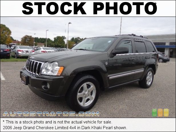 Stock photo for this 2006 Jeep Grand Cherokee Limited 4x4 5.7 Liter HEMI OHV 16V V8 5 Speed Automatic