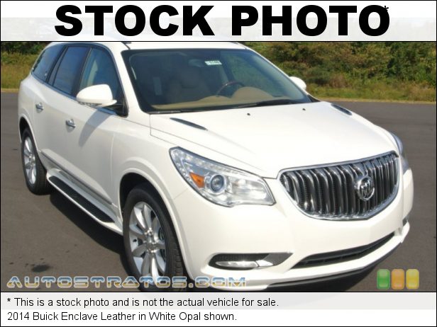 Stock photo for this 2014 Buick Enclave Leather 3.6 Liter SIDI DOHC 24-Valve VVT V6 6 Speed Automatic