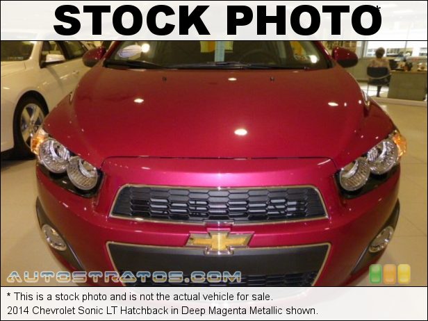 Stock photo for this 2014 Chevrolet Sonic LT Hatchback 1.8 Liter DOHC 16-Valve VVT ECOTEC 4 Cylinder 6 Speed Automatic