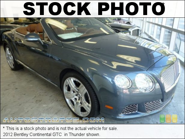 Stock photo for this 2012 Bentley Continental GTC  6.0 Liter Twin-Turbocharged DOHC 48-Valve VVT W12 6 Speed Automatic