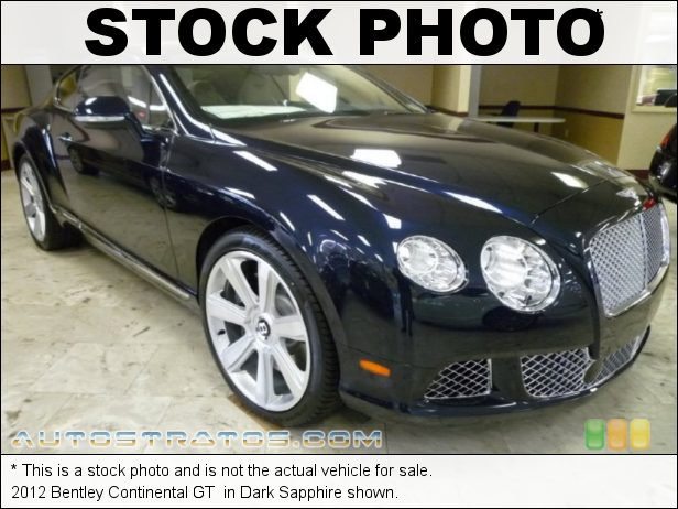 Stock photo for this 2012 Bentley Continental GT  6.0 Liter Twin-Turbocharged DOHC 48-Valve VVT W12 6 Speed Automatic