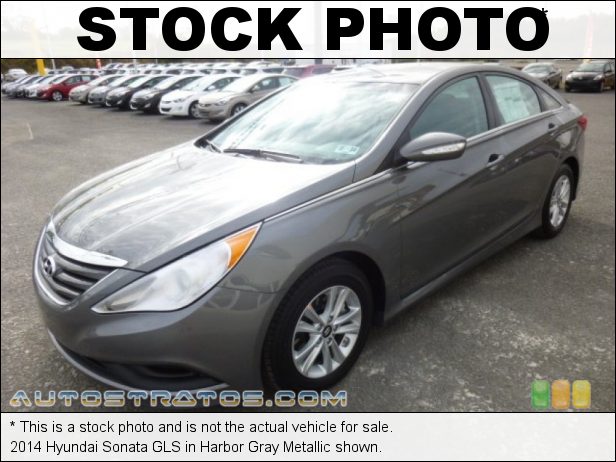 Stock photo for this 2014 Hyundai Sonata GLS 2.4 Liter GDI DOHC 16-Valve Dual-CVVT 4 Cylinder 6 Speed SHIFTRONIC Automatic