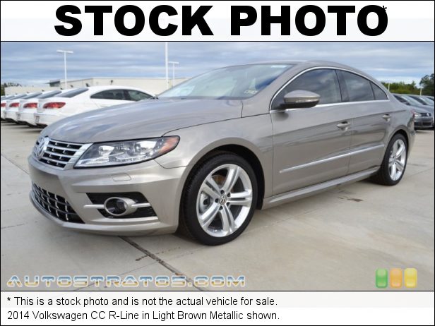 Stock photo for this 2014 Volkswagen CC  2.0 Liter FSI Turbocharged DOHC 16-Valve VVT 4 Cylinder 6 Speed DSG Dual-Clutch Automatic