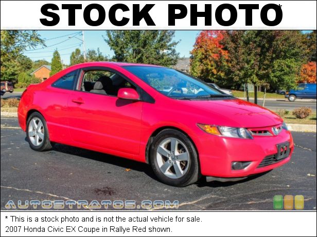 Stock photo for this 2007 Honda Civic EX Coupe 1.8L SOHC 16V 4 Cylinder 5 Speed Automatic