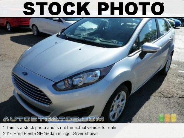 Stock photo for this 2014 Ford Fiesta SE Sedan 1.6 Liter DOHC 16-Valve Ti-VCT 4 Cylinder 6 Speed Automatic