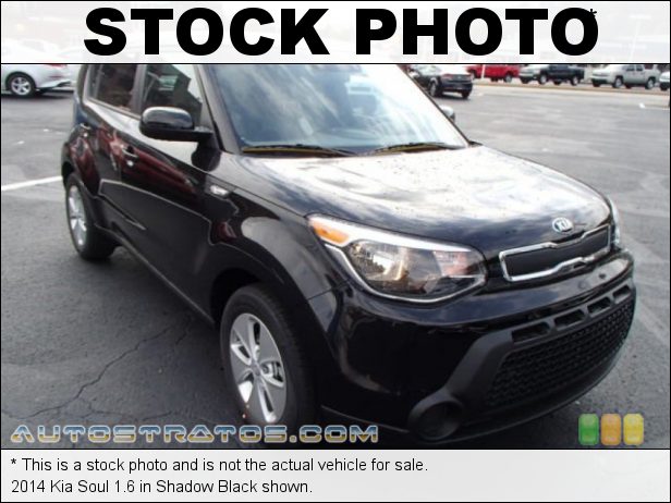 Stock photo for this 2014 Kia Soul 1.6 1.6 Liter GDI DOHC 16-Valve CVVT 4 Cylinder 6 Speed Manual