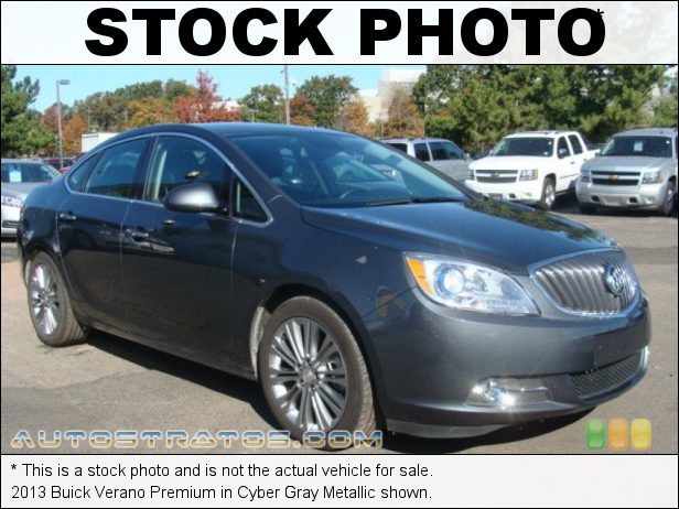 Stock photo for this 2013 Buick Verano Premium 2.0 Liter DI Turbocharged DOHC 16-Valve VVT ECOTEC 4 Cylinder 6 Speed Automatic