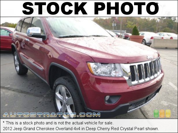 Stock photo for this 2012 Jeep Grand Cherokee Overland 4x4 5.7 Liter HEMI MDS OHV 16-Valve VVT V8 5 Speed Automatic