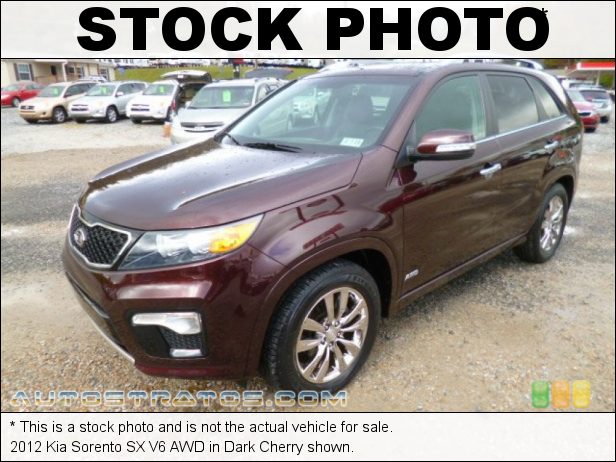 Stock photo for this 2012 Kia Sorento SX V6 AWD 3.5 Liter DOHC 24-Valve Dual CVVT V6 6 Speed Sportmatic Automatic