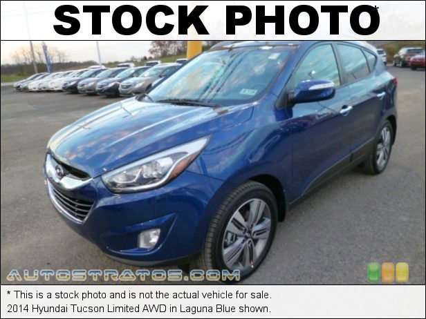 Stock photo for this 2014 Hyundai Tucson Limited AWD 2.4 Liter GDI DOHC 16-Valve CVVT 4 Cylinder 6 Speed Shiftronic Automatic