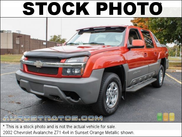 Stock photo for this 2002 Chevrolet Avalanche 4WD 5.3 Liter OHV 16-Valve Vortec V8 4 Speed Automatic